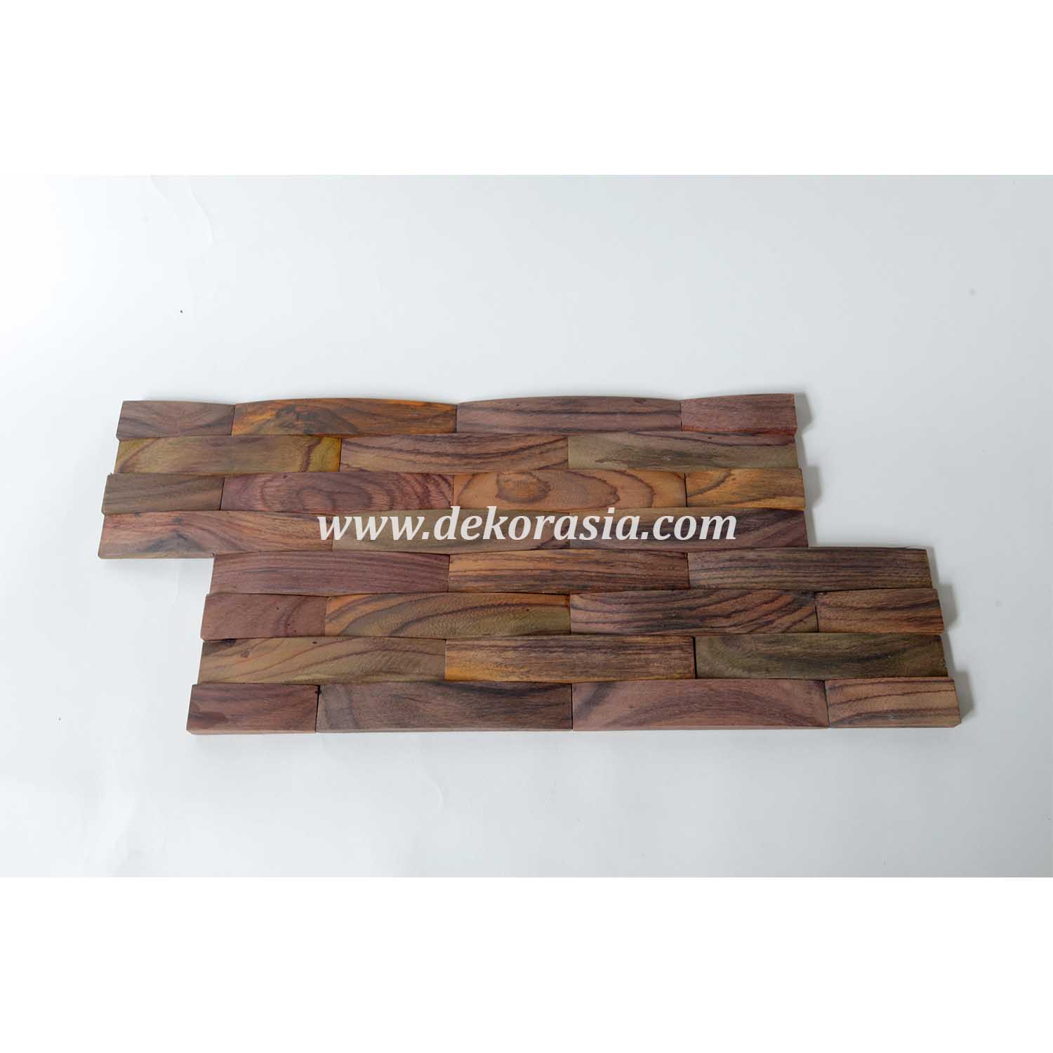 Wood Wall Cladding Wall Cladding Wave Sonokeling, Decoration Natural Wood Wall Cladding